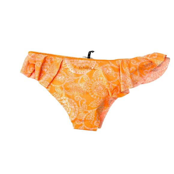 O'Neill Orange Floral Bikini Bottom Size Large NWT - Picture 2 of 3